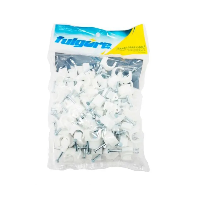 Grapas U 5mm Bolsa 100pza Blanco Fulgore FU0470