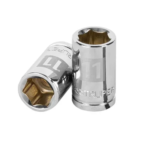  Dados 11mm E3/8 Hexagonales CrVanadio, Truper 13675 3.050847 Dados 11mm E3/8 Hexagonales CrVanadio, Truper 13675 Fabricados en 