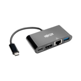Adaptador USB-C a HDMI, USB, LAN GbE, Thunderbolt 3, Carga PD Tripp-Lite U444-06N-HGUB-C