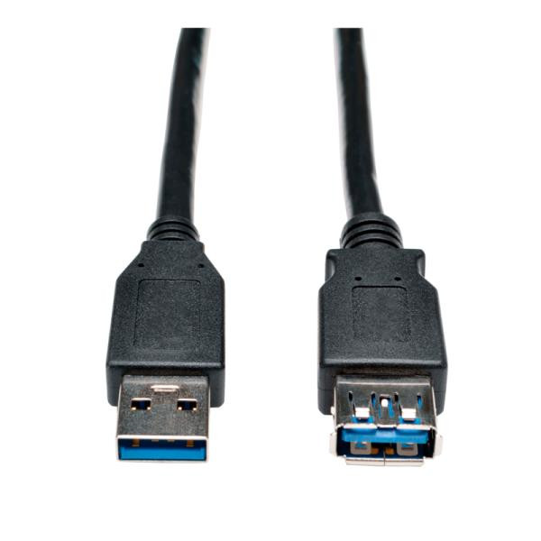 Extensión de cable USB 2.0, A macho / A hembra, 4.5m, Plata.