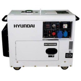 Generador Electrico Diesel Insonor 5W 220/380v Hyundai DHY6000SE3