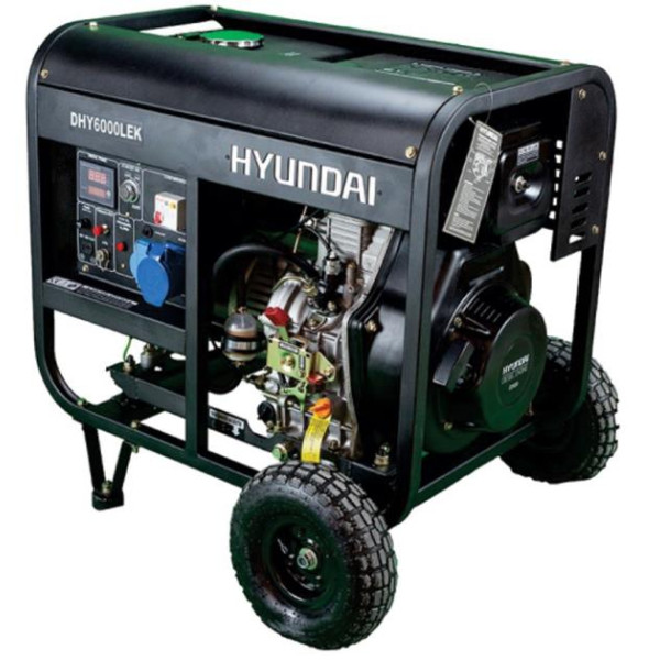 Generador Electrico Diesel 5KW 220v Hyundai DHY6000LEK