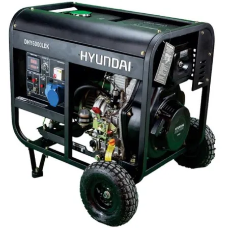 Generador Electrico Diesel 5KW 220v Hyundai DHY6000LEK Hyundai-Generador Electrico Diesel 5KW 220v Hyundai DHY6000LEK POTENCIA: 