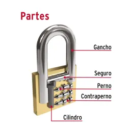 Candados 20mm S1 Hierro 2llaves Hermex 22526 Hermex-Candados 20mm S1 Hierro 2llaves Hermex 22526 Cuerpo de hierro con acabado co