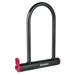 Candados 12mm Rigido Tipo "U" bicicletas motocicletas Portones Hermex 49620 Hermex-Candados 12mm Rigido Tipo "U" bicicletas moto
