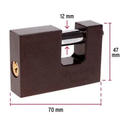  Candados Antipalanca 70mm S4 Hierro Hermex 23540 14.491525 Candados Antipalanca 70mm S4 Hierro Hermex 23540 Cuerpo de hierro co