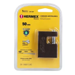 Candados Antipalanca 50mm S3 Hierro Hermex 22515 Hermex-Candados Antipalanca 50mm S3 Hierro Hermex 22515 Cuerpo de hierro con ac
