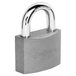 Candados 63mm S5 Hierro Hermex 43801 Hermex-Candados 63mm S5 Hierro Hermex 43801 Cuerpo de hierro en una sola pieza y gancho cor