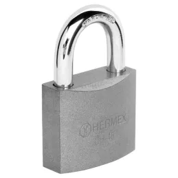 Candados 45mm S4 Hierro Hermex 43316 Hermex-Candados 45mm S4 Hierro Hermex 43316 Cuerpo de hierro en una sola pieza y gancho cor