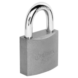 Candados 38mm S3 Hierro Hermex 43315 Hermex-Candados 38mm S3 Hierro Hermex 43315 Cuerpo de hierro en una sola pieza y gancho cor