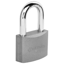 Candados 63mm S5 Hierro GanchoLargo 2llaves Hermex 43802 Hermex-Candados 63mm S5 Hierro GanchoLargo 2llaves Hermex 43802 Cuerpo 