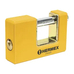 Candados Antipalanca 85mm S6 Recubrimiento ABS Hermex 27088 Hermex-Candados Antipalanca 85mm S6 Recubrimiento ABS Hermex 27088 C
