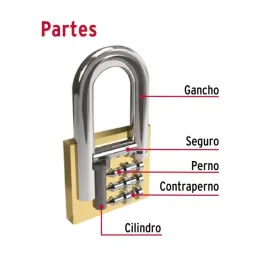 Candados 30mm S2 Hierro 2llaves Hermex 23522 Hermex-Candados 30mm S2 Hierro 2llaves Hermex 23522 Cuerpo de hierro con acabado co