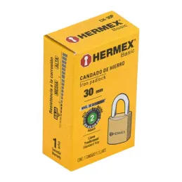Candados 30mm S2 Hierro 2llaves Hermex 23522 Hermex-Candados 30mm S2 Hierro 2llaves Hermex 23522 Cuerpo de hierro con acabado co