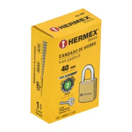 Candados 40mm S2 Hierro 2llaves Hermex 23518 Hermex-Candados 40mm S2 Hierro 2llaves Hermex 23518 Cuerpo de hierro con acabado co
