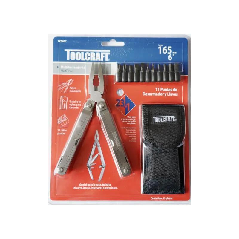 Multiherramientas 23 en 1 Multi-Tool 6" Toolcraft TC0667