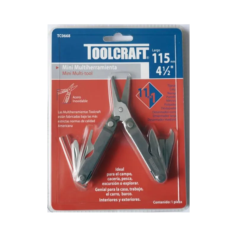 Multiherramientas 11 en 1 Multi-Tool 4-1/2" Toolcraft TC0668