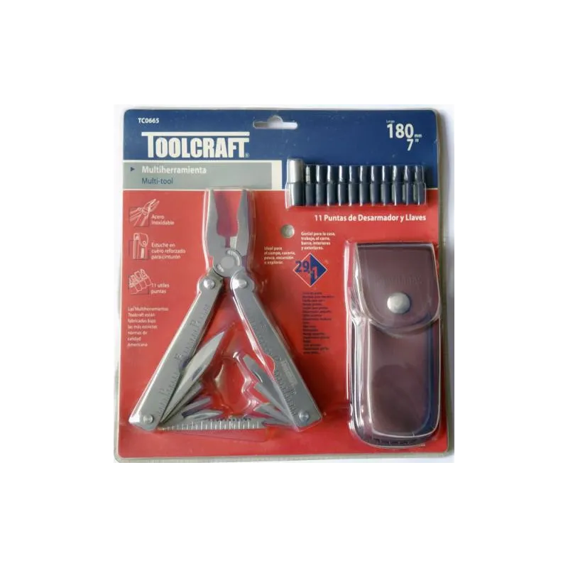 Multiherramientas 29 en 1 Multi-Tool 7" Toolcraft TC0665