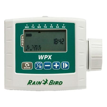 Programador de Riego Automatico a Pilas Rain Bird WPX2 Controlador 2 Zonas 9V IP68