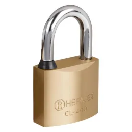 Candados 40mm S6 3llavesPuntos Hermex 43300 Hermex-Candados 40mm S6 3llavesPuntos Hermex 43300 Cuerpo de latón sólido acabado pu