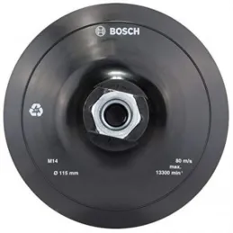 Platos de Goma Velcro 115mm Amoladora M14 Bosch 2608601076 Bosch-Platos de Goma Velcro 115mm Amoladora M14 Bosch 2608601076 Disc