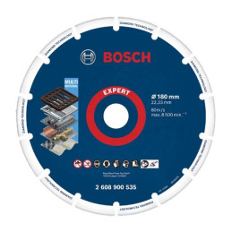 Discos Diamantados para Metal 180mm x22.23mm Expert Bosch 2608900535