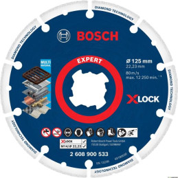 Discos Diamantados para Metal 125mm x22.23mm Expert Bosch 2608900533