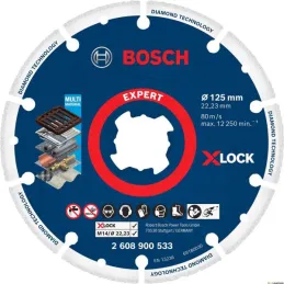  Discos Diamantados para Metal 125mm x22.23mm X-LOCK Expert Bosch 2608900533 108.474576 Discos Diamantados para Metal 125mm x22.