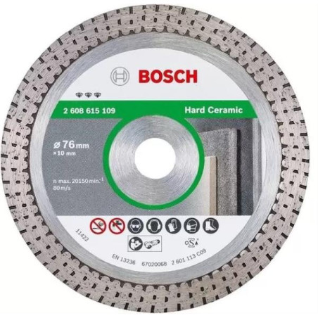 Discos Diamantado 76mm x10mm Best Hard Ceramic Granito Bosch 2608615109