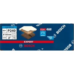 Discos de Lijas 150mm G240 6Huecos x50u Expert Best for Wood&Paint C470 Bosch 2608900923 Bosch-Discos de Lijas 150mm G240 6Hueco