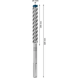 Brocas SDS Max-8x 25mm x20x32cm Expert para Martillo Bosch 2608900240 Bosch-Brocas SDS Max-8x 25mm x20x32cm Expert para Martillo