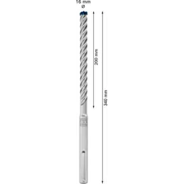 Brocas SDS Max-8x 16mm x20x340cm Expert para Martillo Bosch 2608900214 Bosch-Brocas SDS Max-8x 16mm x20x340cm Expert para Martil