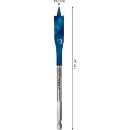 Brocas Mecha Plana 13mm x152mm Expert Madera Bosch 2608900313 Bosch-Brocas Mecha Plana 13mm x152mm Expert Madera Bosch 260890031