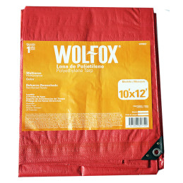 Lona 10x12" Rafia Polietileno Multiproposito Rojo Wolfox WF0021