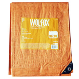 Lona 10x10" Rafia Polietileno Multiproposito Naranja Wolfox WF0020