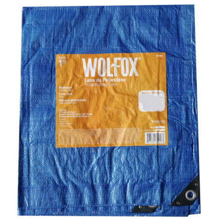 Lona 10x10" Rafia Polietileno Multiproposito Azul Wolfox WF6010