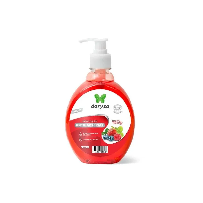 Jabon Liquido de Manos 1L Antibacterial Frutos Rojos Daryza 30871