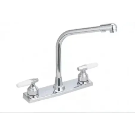  Mezcladora Cocina 8" Cuello Cobra Rotter RO9528 31.355932 Mezcladora Cocina 8" Cuello Cobra Rotter RO9528 Manerlaes de Palanca 
