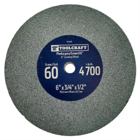  Piedras Esmeril 6" x3/4" G60 Toolcraft TC2439 17.79661 Piedras Esmeril 6" x3/4" G60 Toolcraft TC2439  TC2439 1 ToolCraft