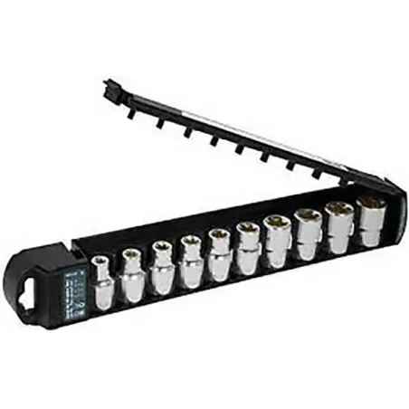  Juego de dados Punta Torx 10 Piezas, Encastre 1/2", acero al cromo vanadio, JDTH-1/2X10 10026 Truper 58.474576 Juego de 10 dado