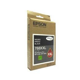 Cartucho de Tinta Epson T788XXL, DuraBrite Pro, Negro, para WorkForce Pro WF-5690/5190