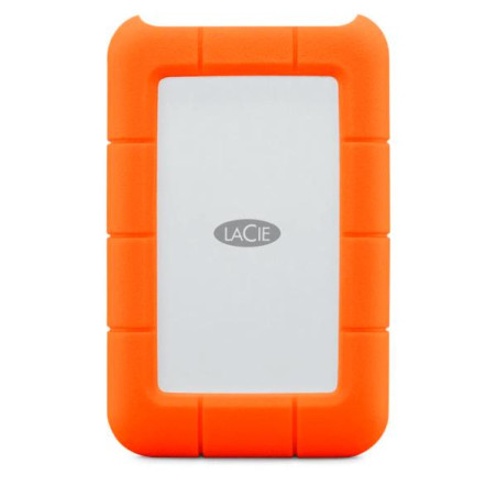 Disco duro externo portatil Rugged 2TB, USB-C USB 3.0 Naranja LACIE STFR2000800