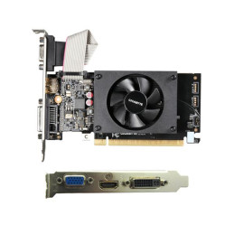 Tarjeta de video GIGABYTE NVIDIA GeForce GT 710, 2GB DDR3 64-bit, HDMI/DVI/VGA, PCI-E 2.0.