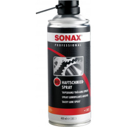 Lubricante Profesional 400ml Spray, Tacky lube spray , Lubricacion Adherente Duradera, 802300 SONAX