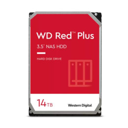 Disco duro Western Digital Red Plus WD140EFGX, 14TB, SATA, 7200rpm, 3.5", Cache512MB