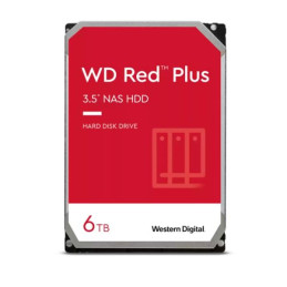 Disco duro Western Digital Red Plus WD60EFPX, 6TB, SATA, 5400rpm, 3.5", Cache256MB