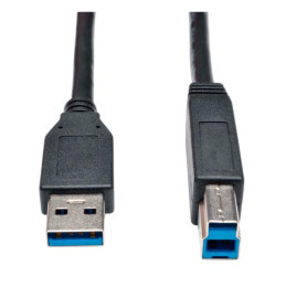 Cable para Dispositivo USB 3.0 SuperSpeed A-B(M/M) Negro, 1.83m