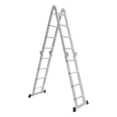 Escaleras Multiposicion 16 Peldaños T1 Max5.7m P13.8kg Aluminio, Truper 101906