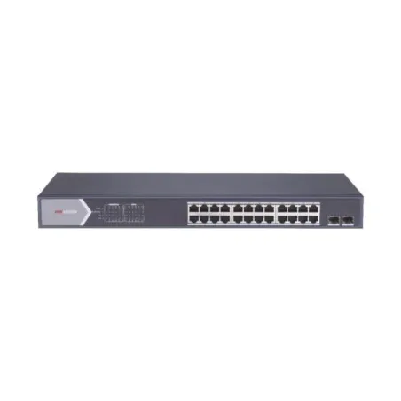 Switch Poe 24 Puertos Poe Gigabit 1uplink 1SFP Hikvision DS-3E0526P-E