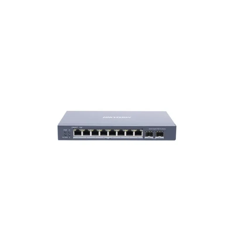 Switch Poe 8 Puertos Poe 2Puertos Gigabit 1SFP Hikvision DS-3E1510P-SI